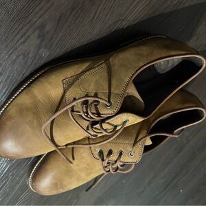 Cole Haan Tan Leather Oxfords